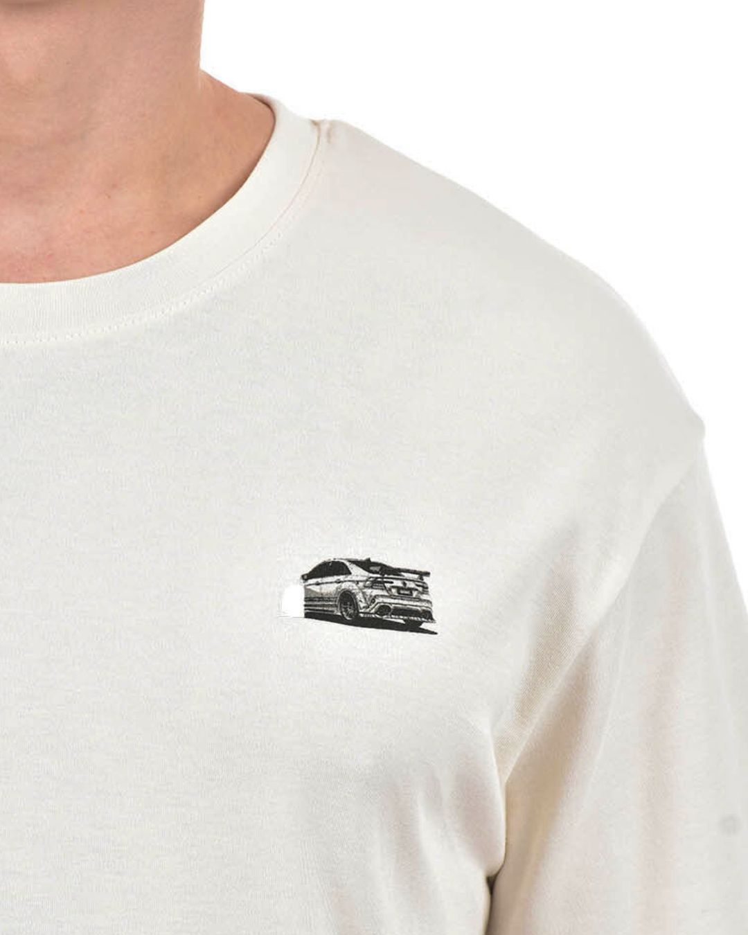 Drop-Shoulder 'Drive' Graphic T-Shirt – Ivory