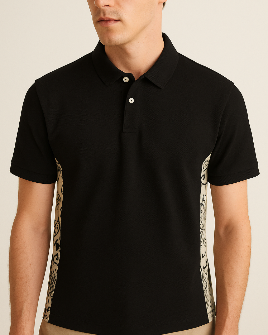 The Signature Paisley-Panel Polo Shirt