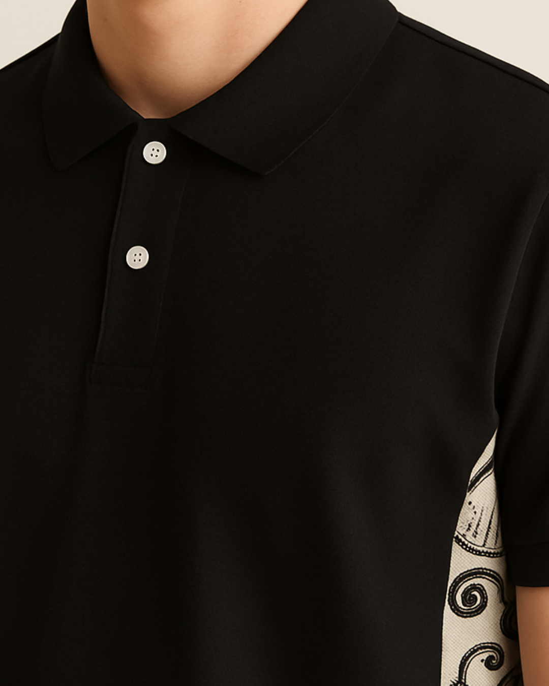 The Signature Paisley-Panel Polo Shirt