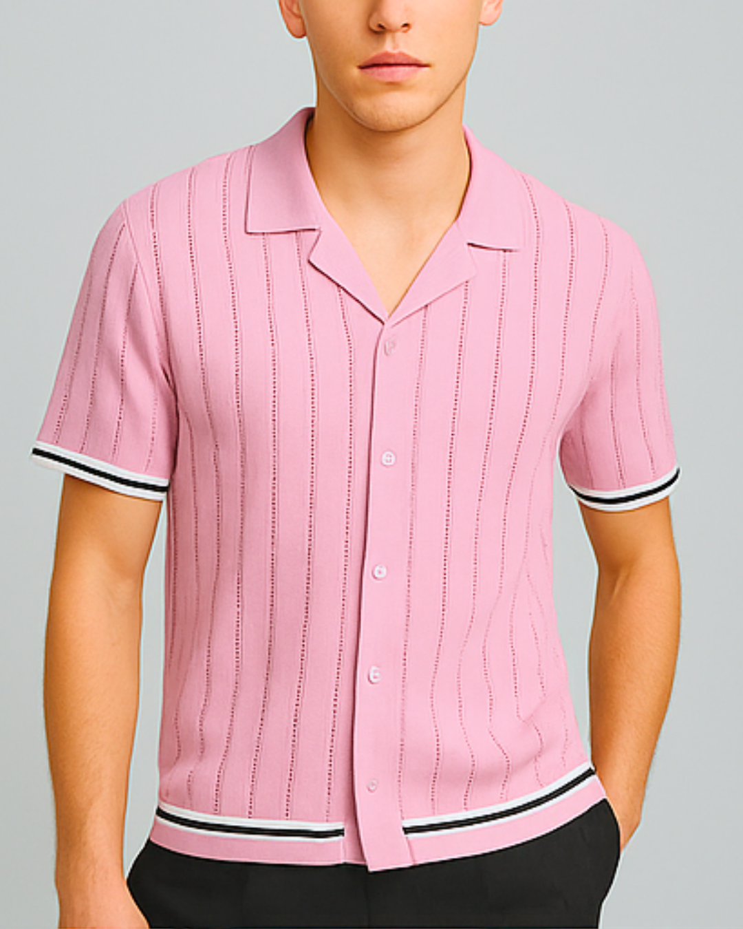 Soft Serve Pink Cuban Shirt