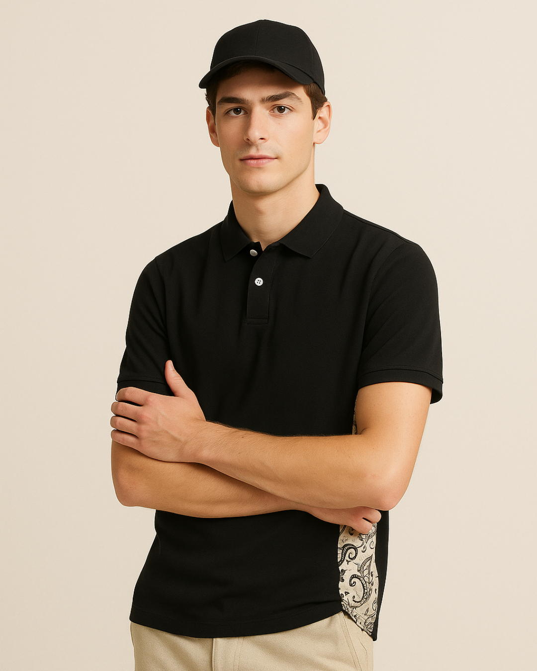 The Signature Paisley-Panel Polo Shirt