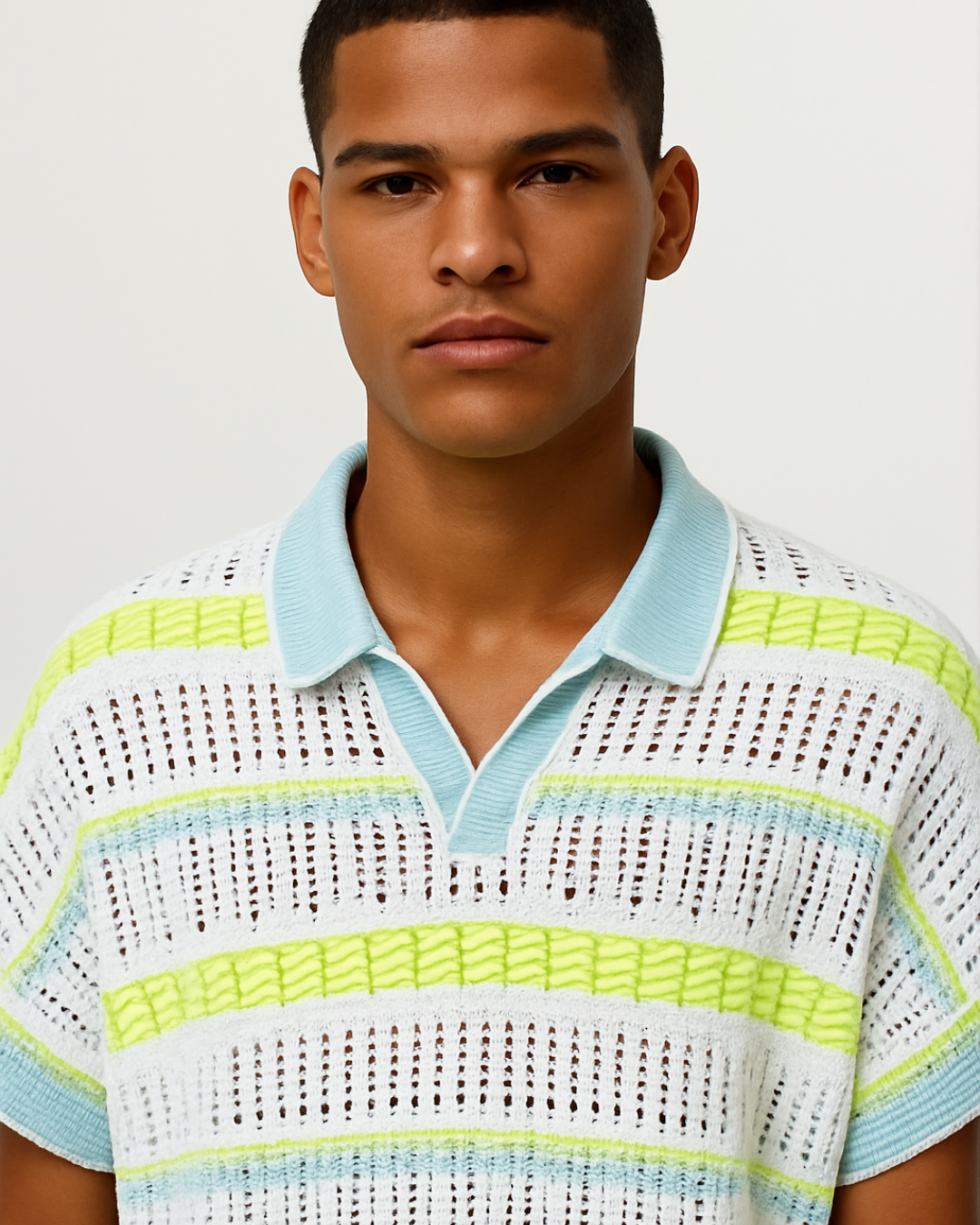 Neon Alley Knit Polo