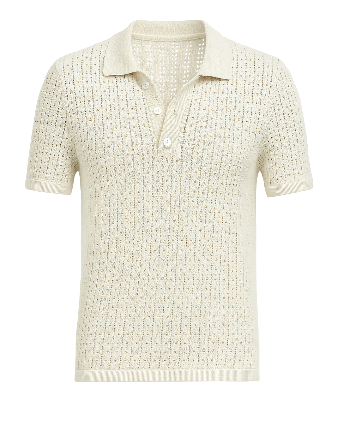 Retro Riviera Breezy Knit Polo