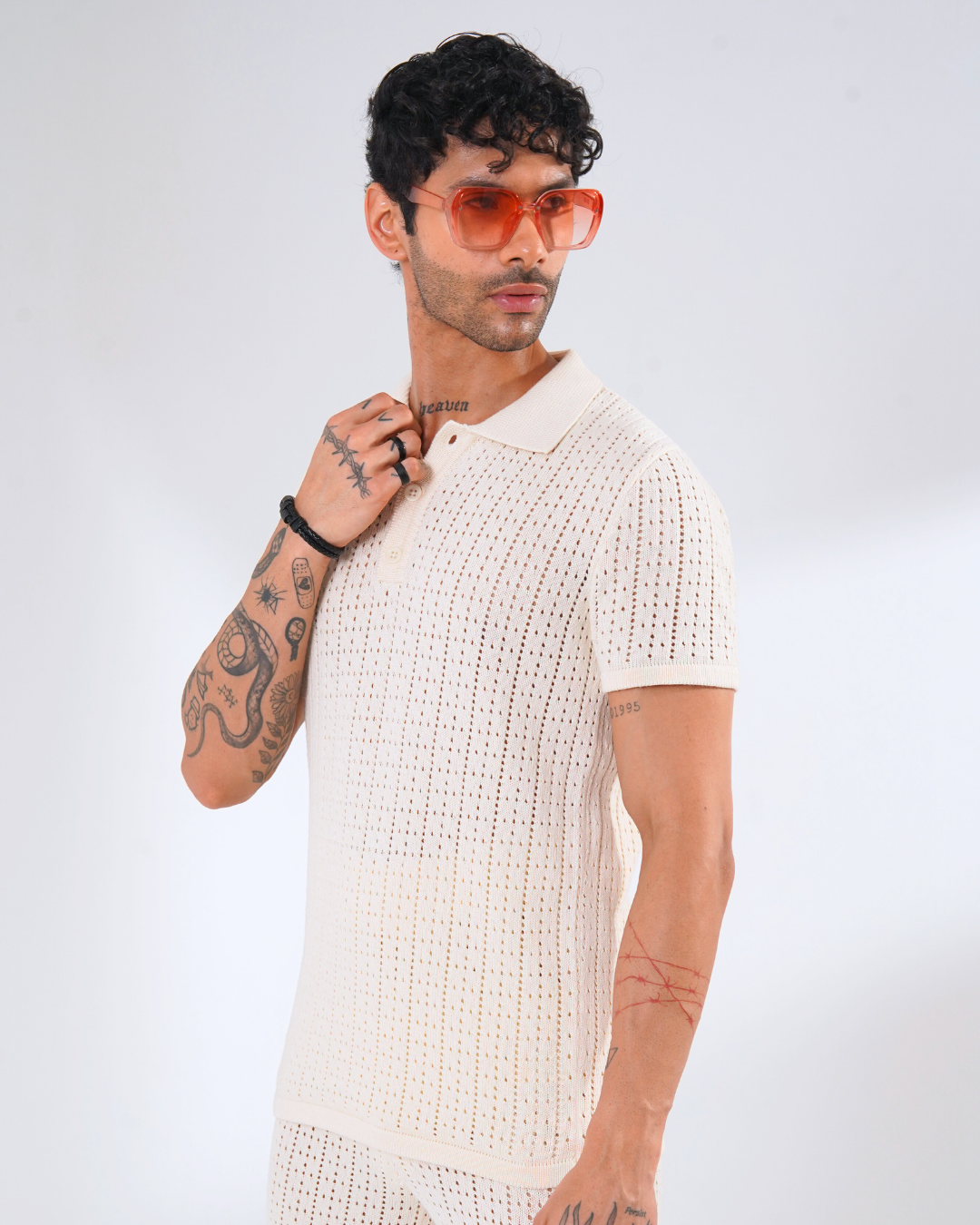 Retro Riviera Breezy Knit Polo