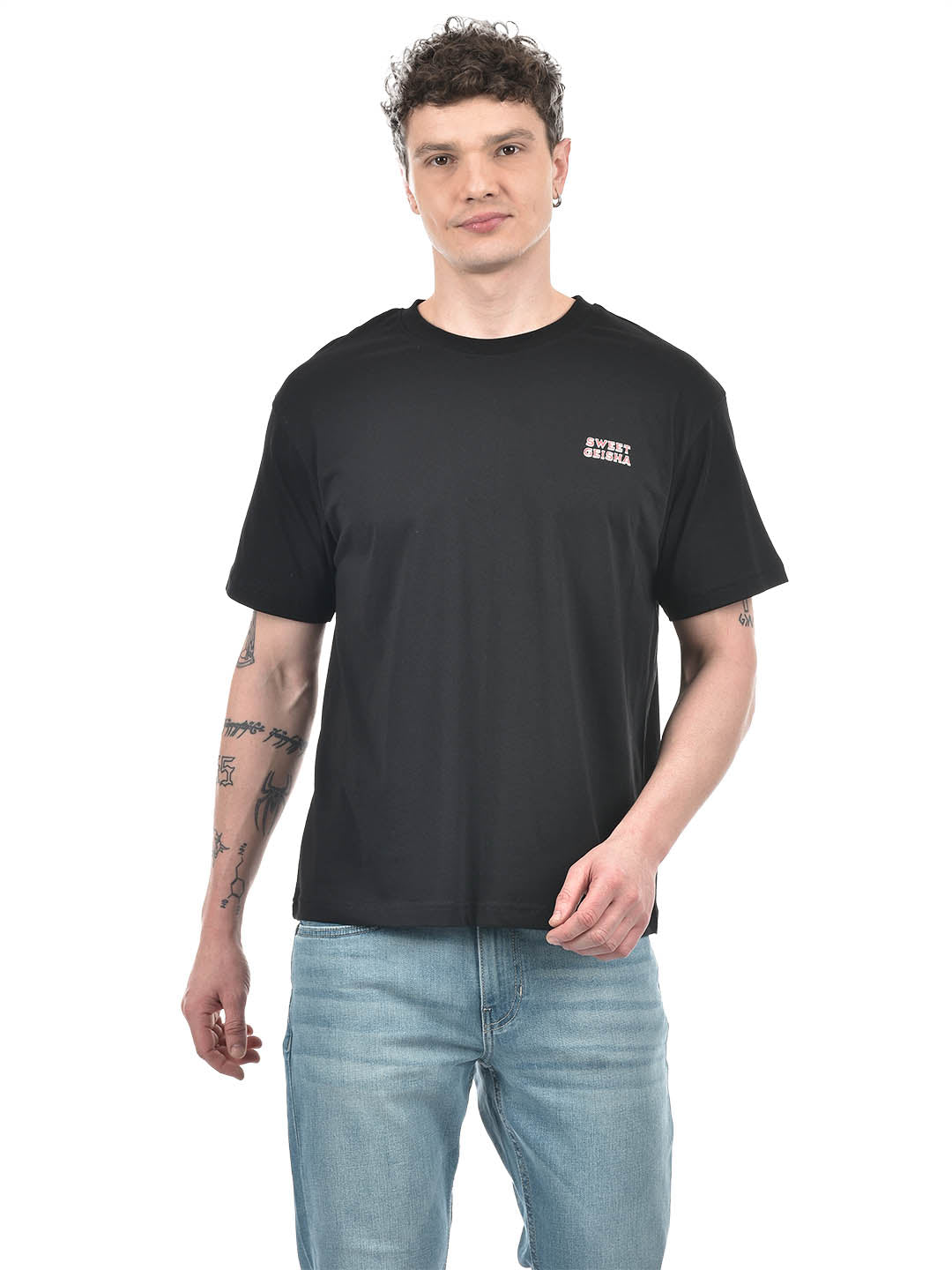 'Sweet Geisha' Graphic T-Shirt – Black