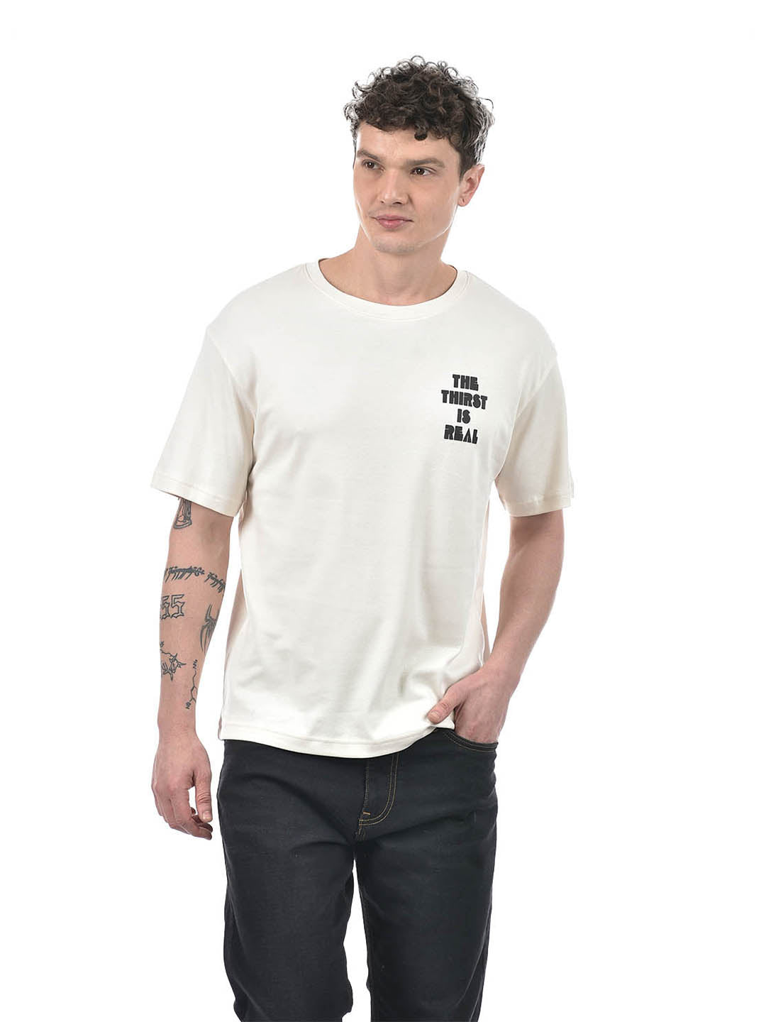 'The Thirst is Real' Graphic T-Shirt – Ivory