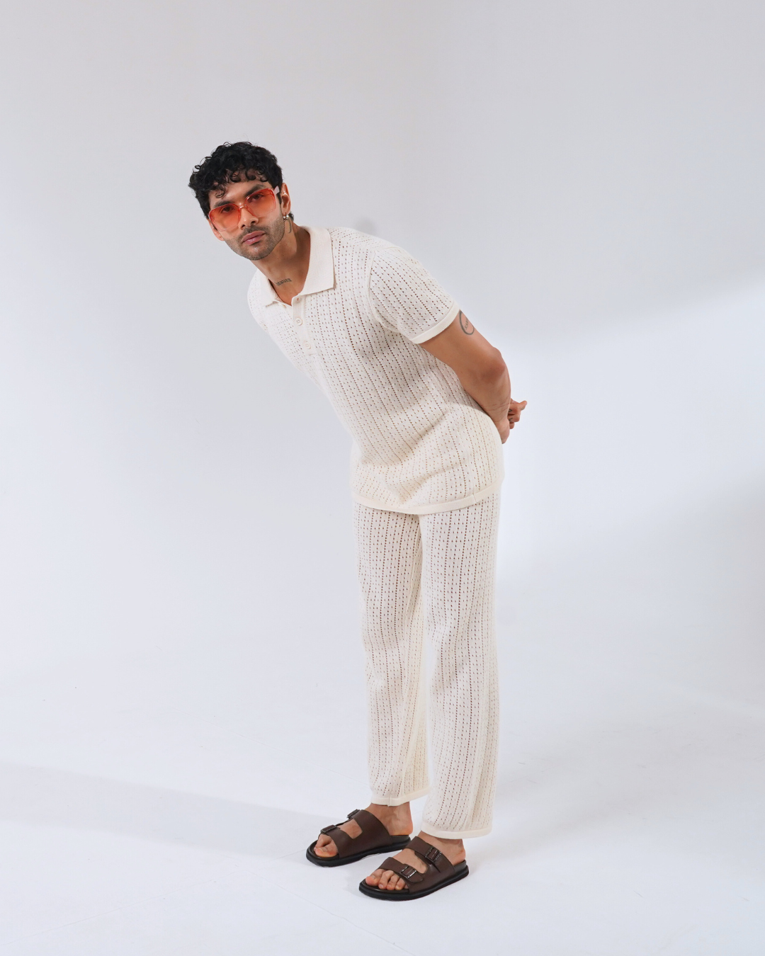 Retro Riviera Breezy Knit Polo