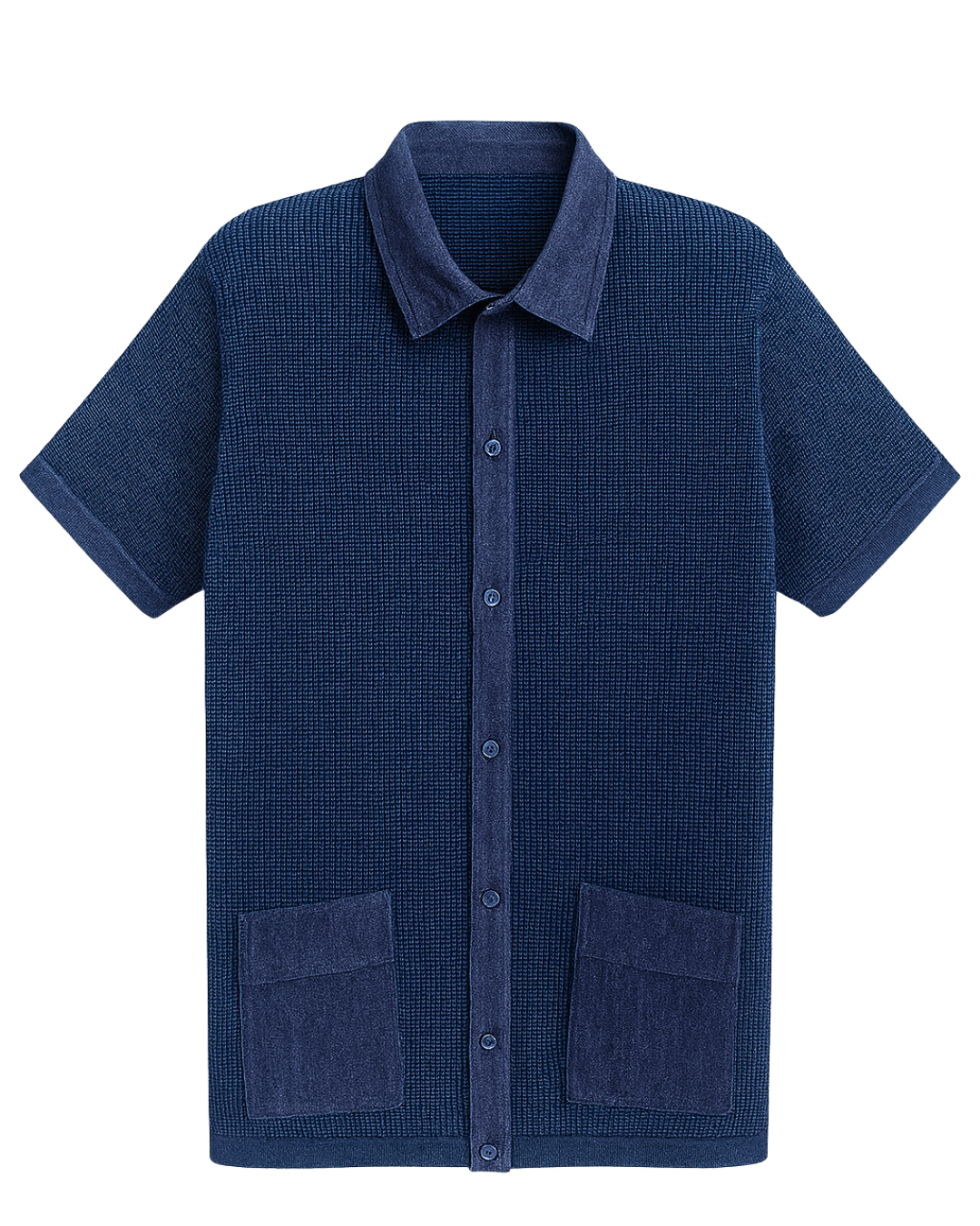 Indigo Denim Utility Work Shirt