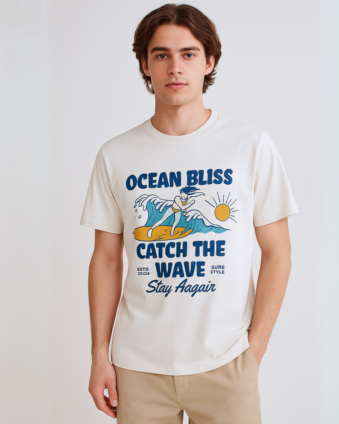 Ocean Bliss Surf Graphic T-shirt