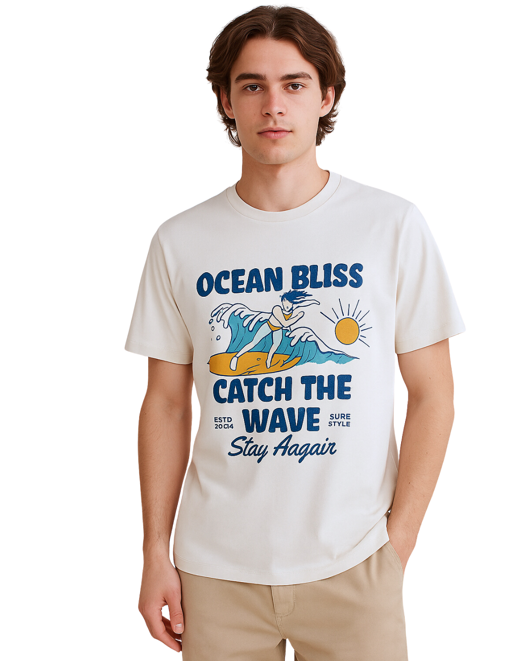 Ocean Bliss Surf Graphic T-shirt
