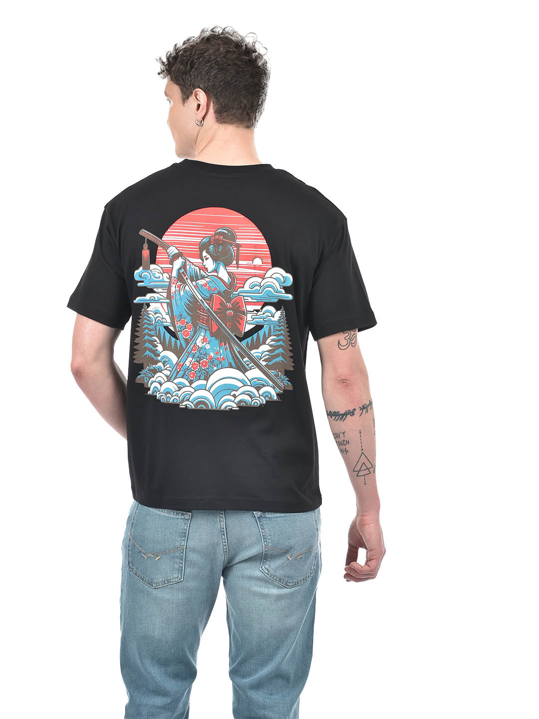 'Sweet Geisha' Graphic T-Shirt – Black