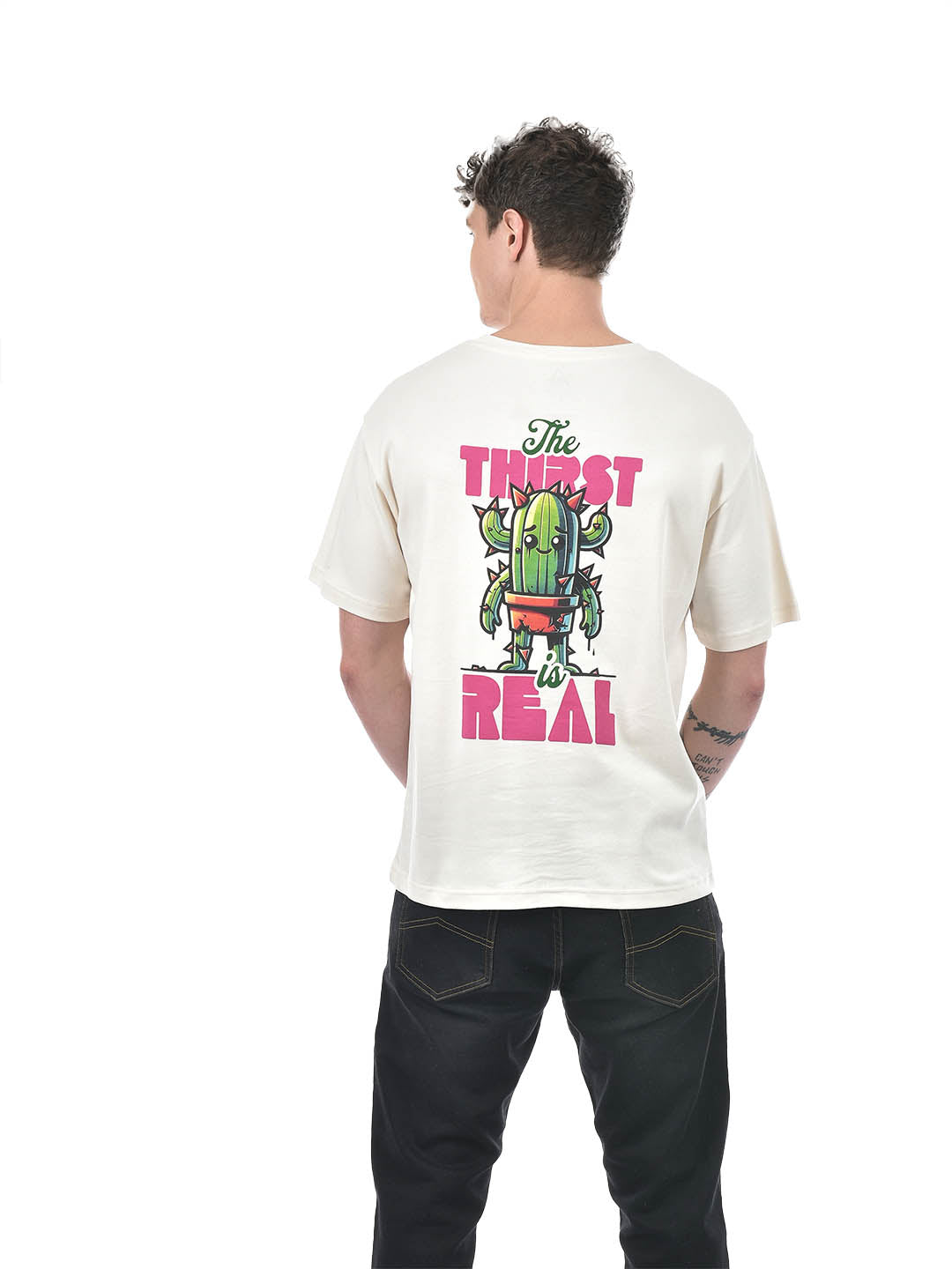 'The Thirst is Real' Graphic T-Shirt – Ivory