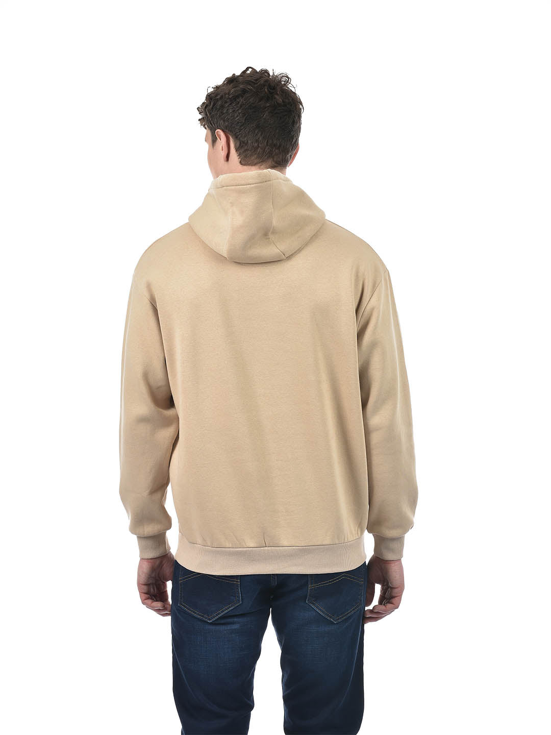 All Rounder Classic Beige Fleece Hoodie