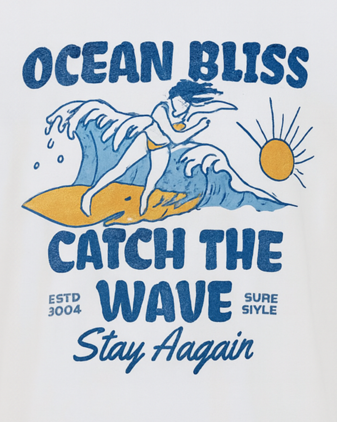 Ocean Bliss Surf Graphic T-shirt