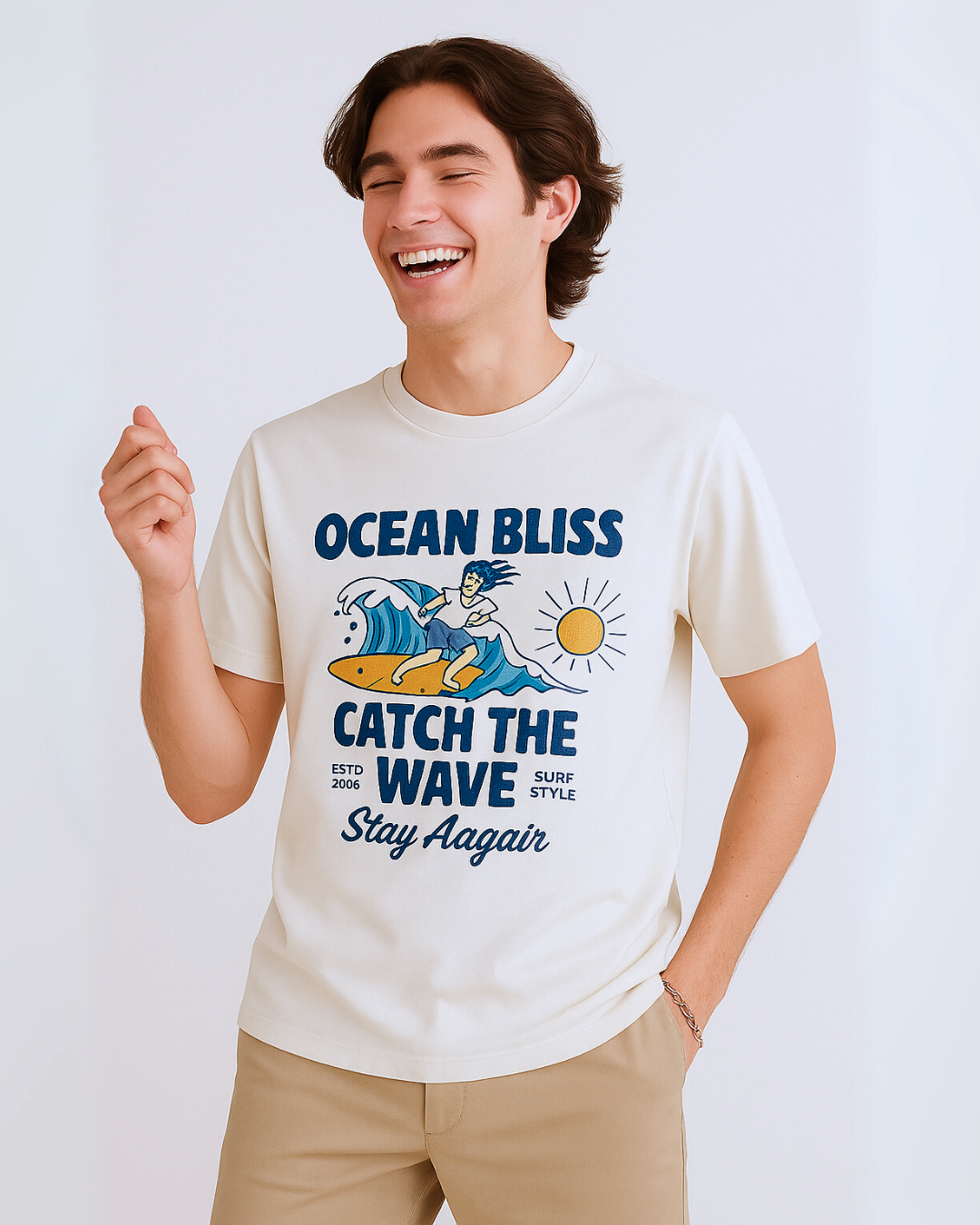 Ocean Bliss Surf Graphic T-shirt
