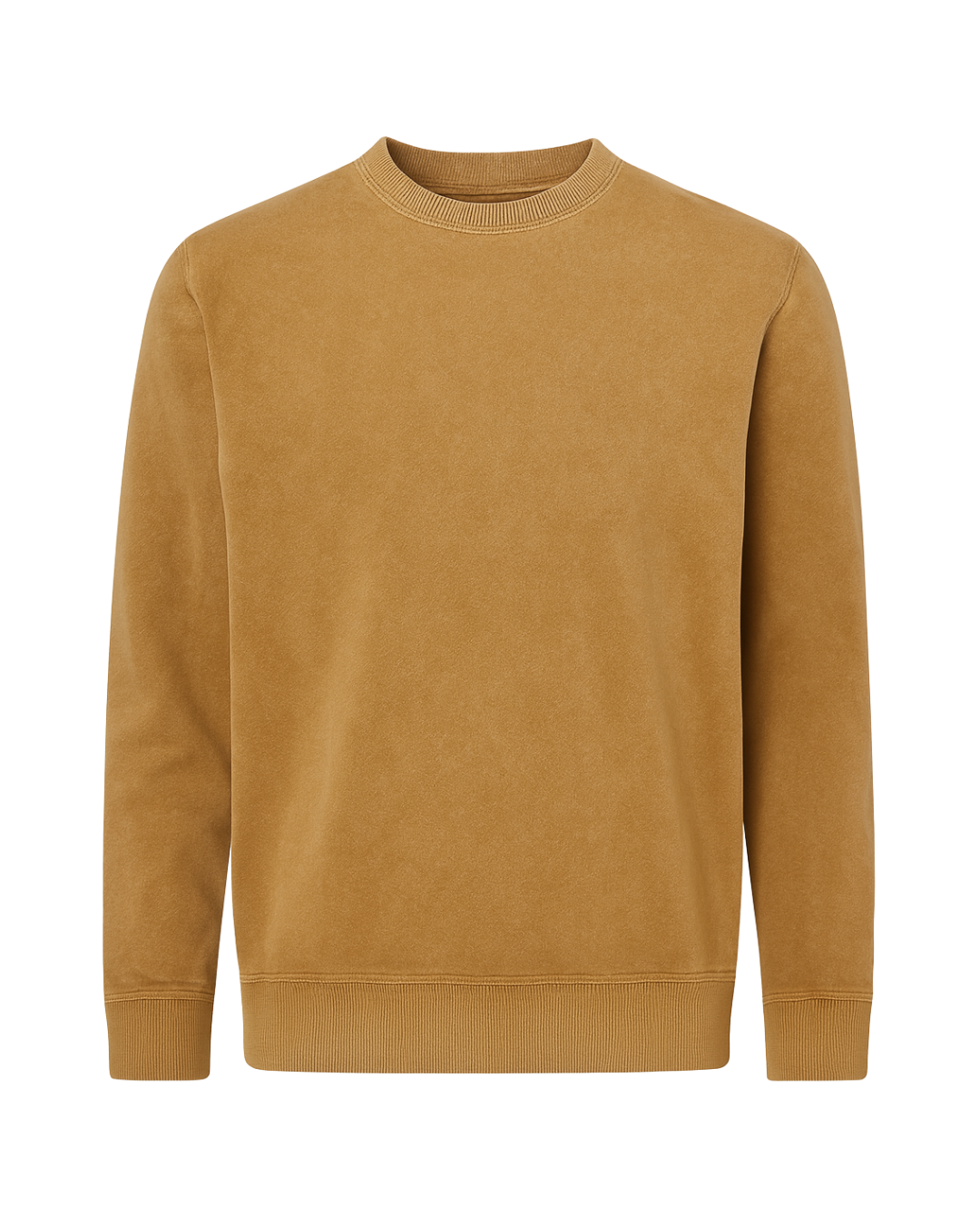 Washed Camel Crewneck Sweatshirt