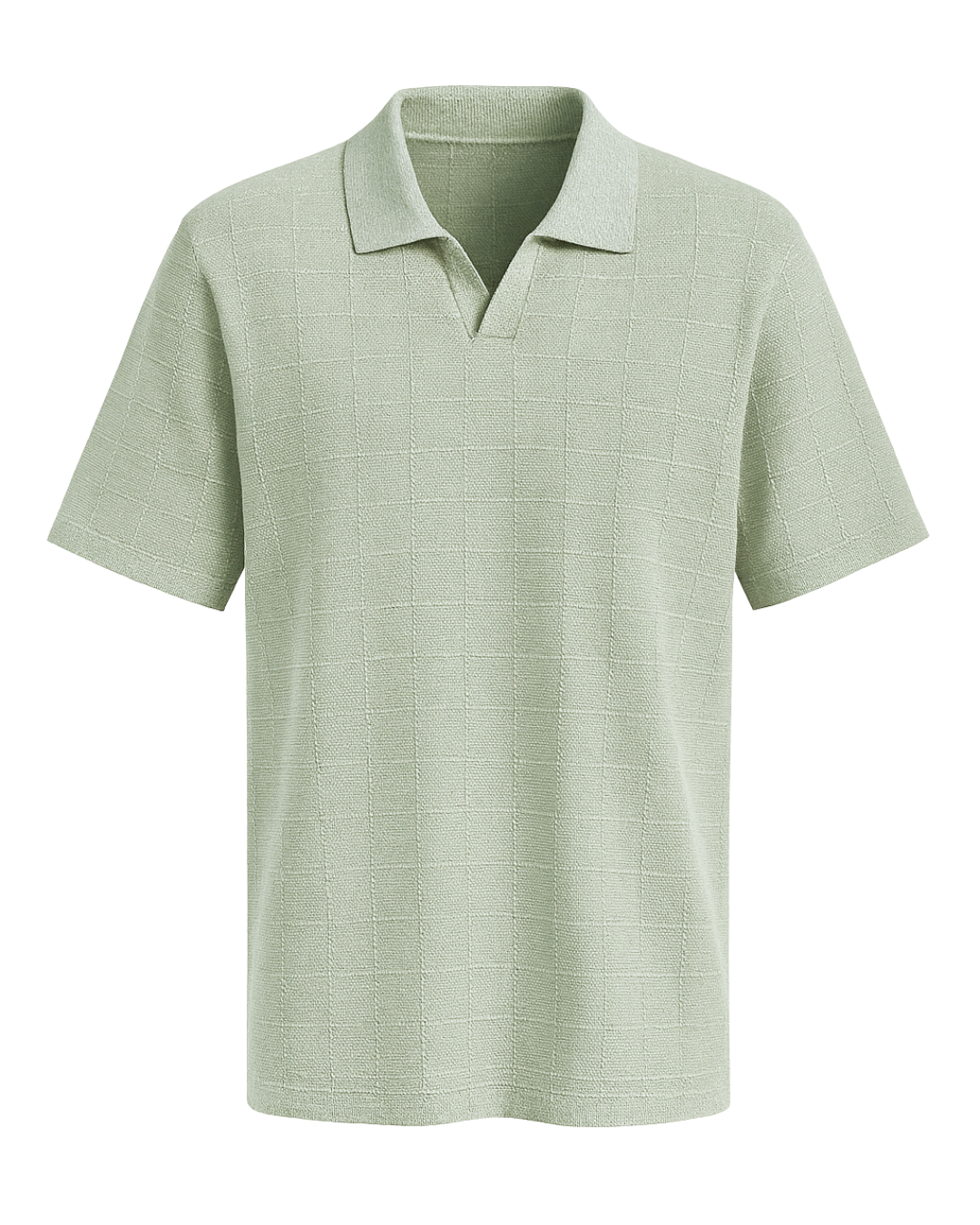 Breezy Grid Knit Polo