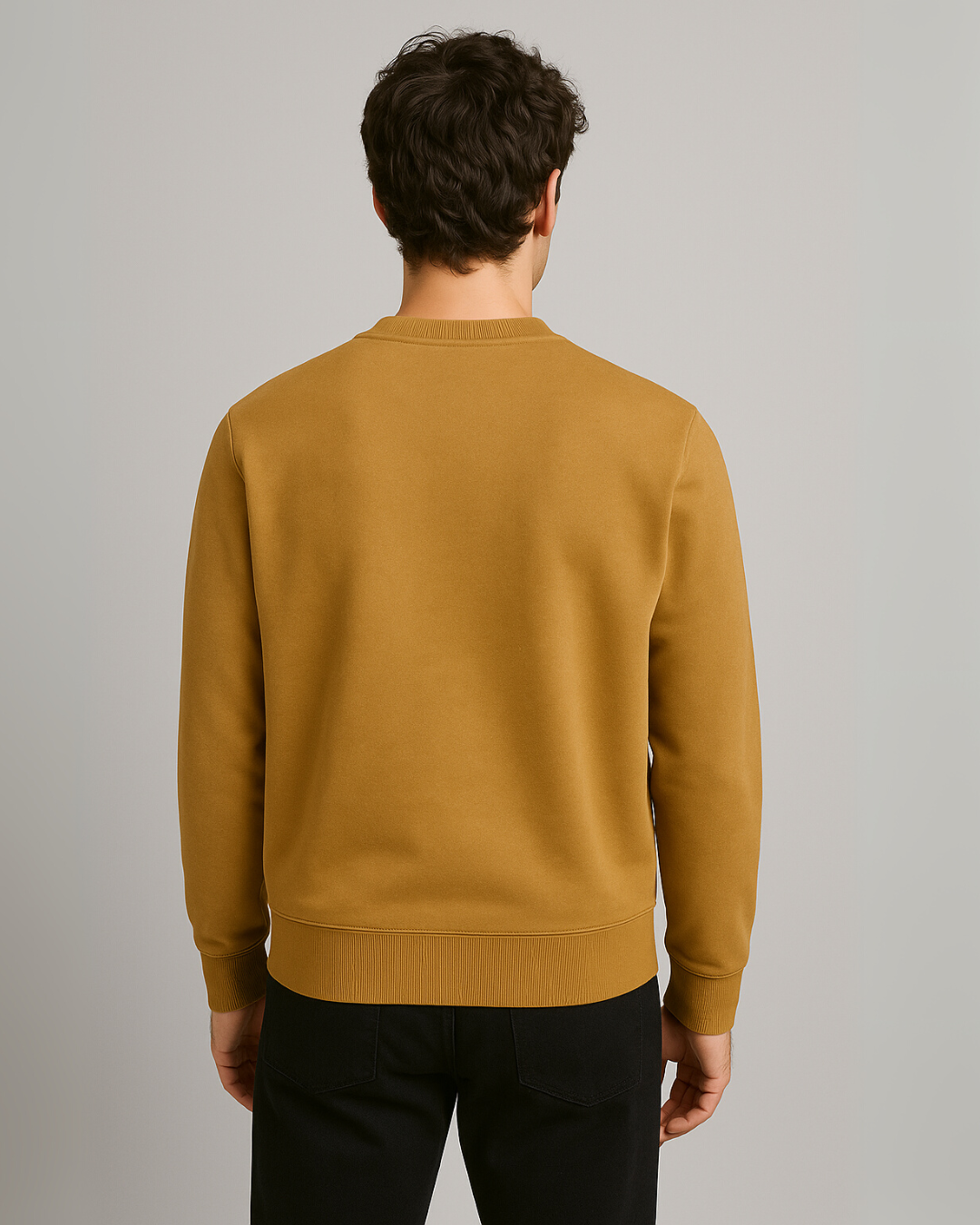Washed Camel Crewneck Sweatshirt
