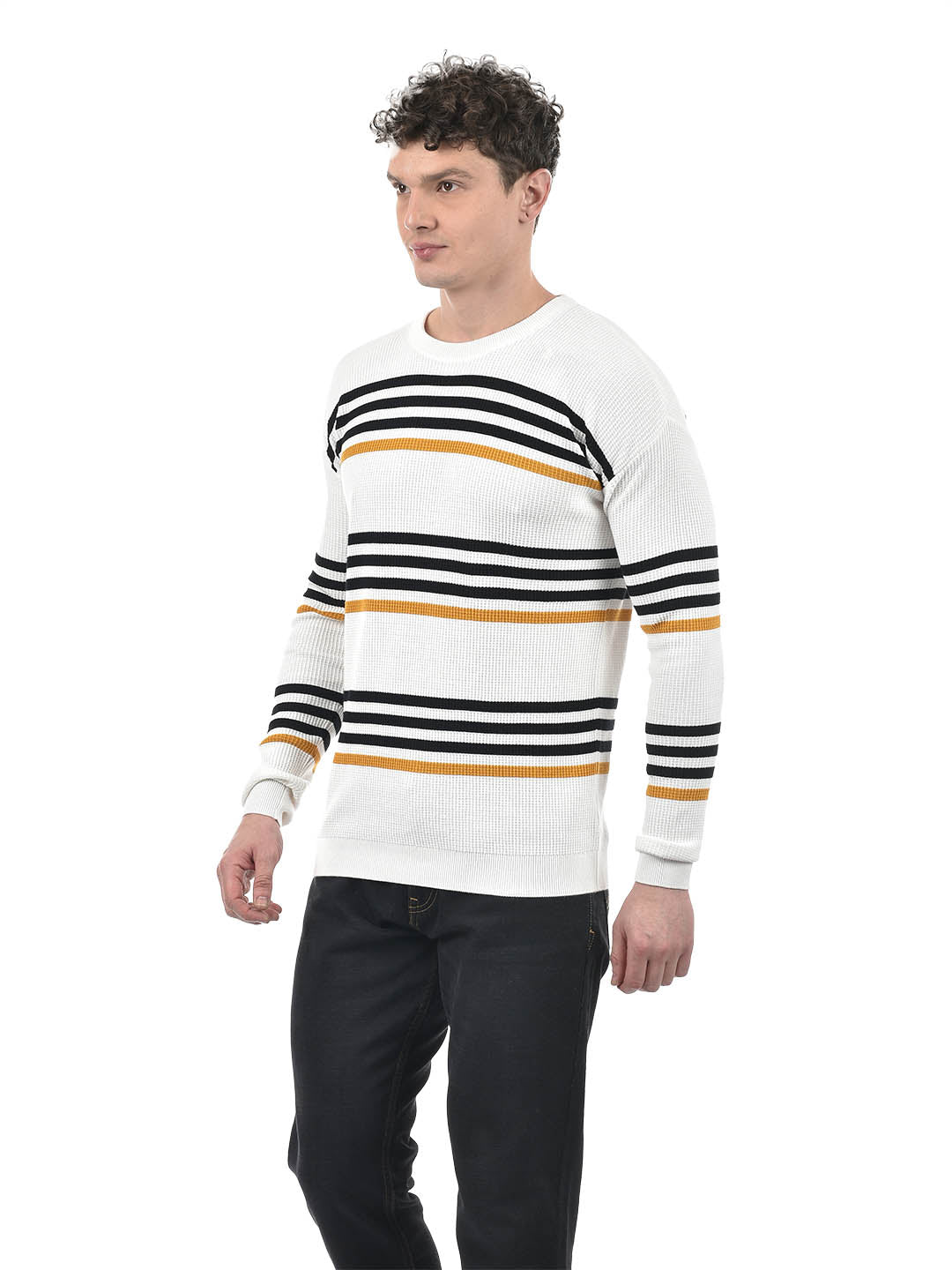 Men’s Classic Breton Stripe Knit Sweatshirt