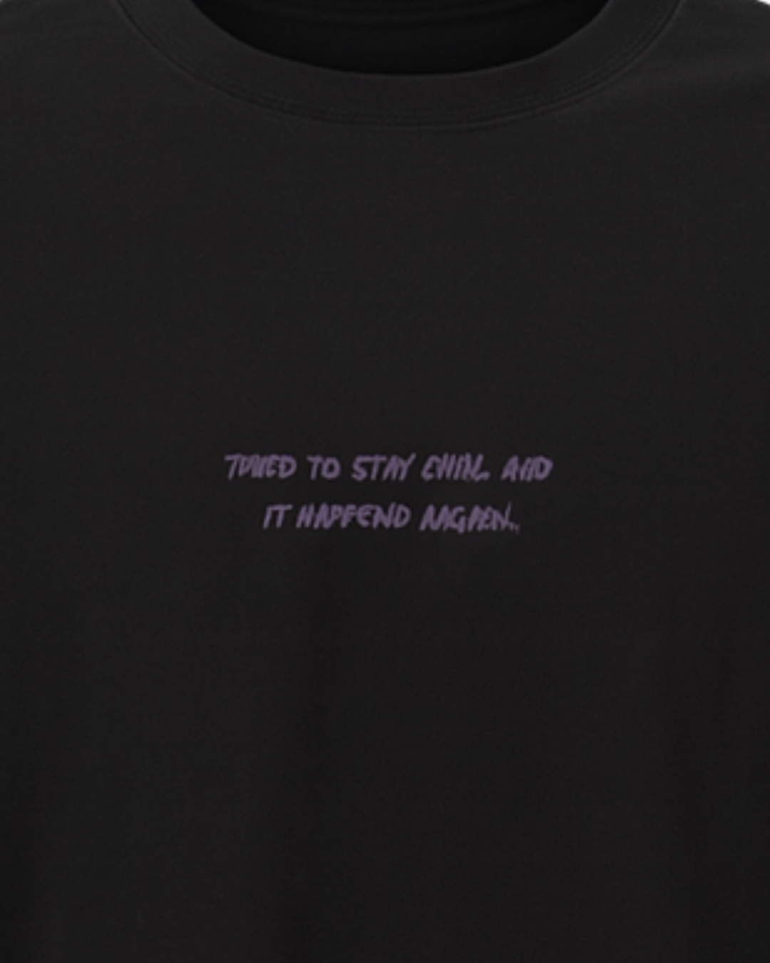 Stay Chill Drop Shoulder Graphic T-shirt