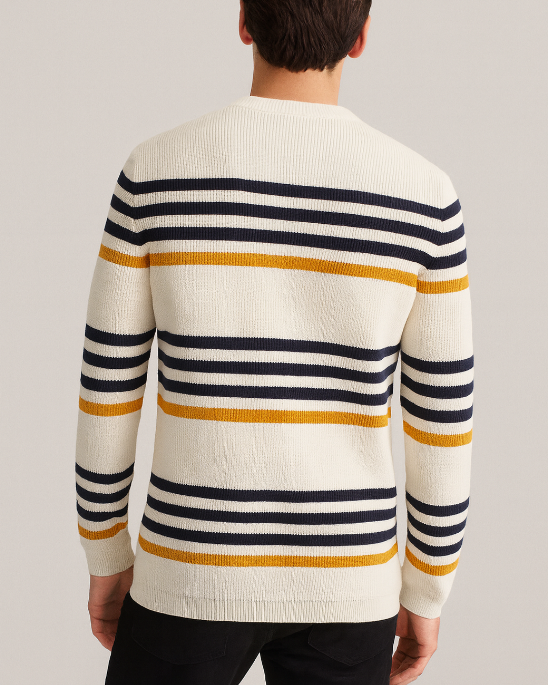 Coastal Stripes Knit Full Sleeved T-shirt