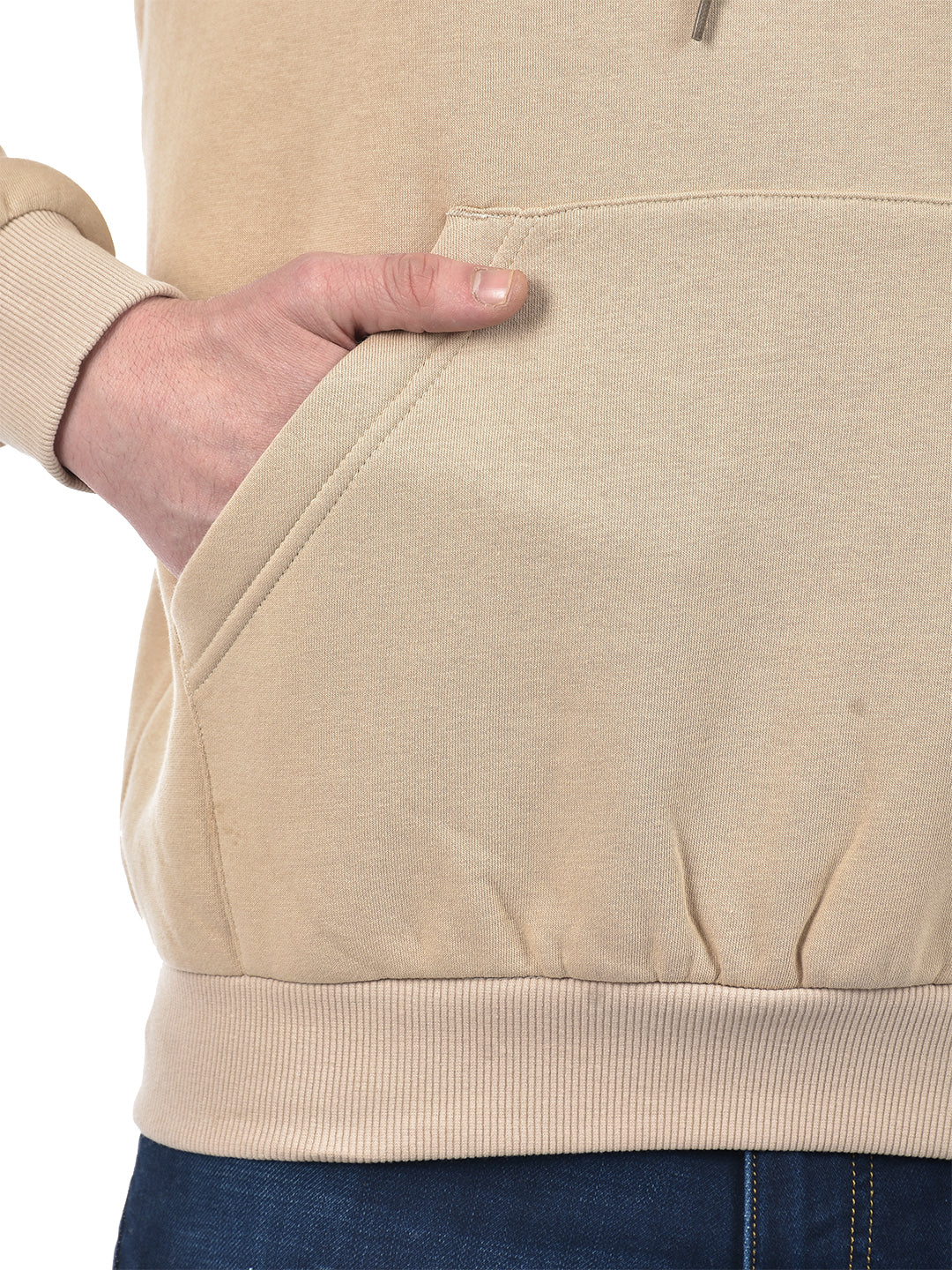 All Rounder Classic Beige Fleece Hoodie