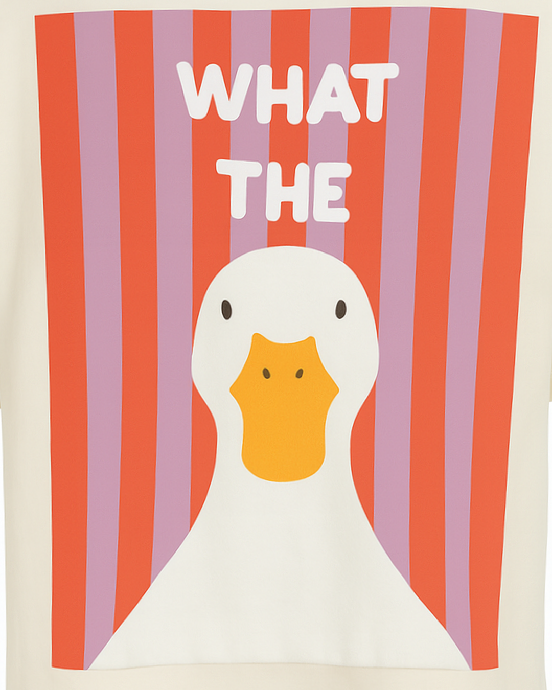 WHAT THE Duck Oversized T-shirt