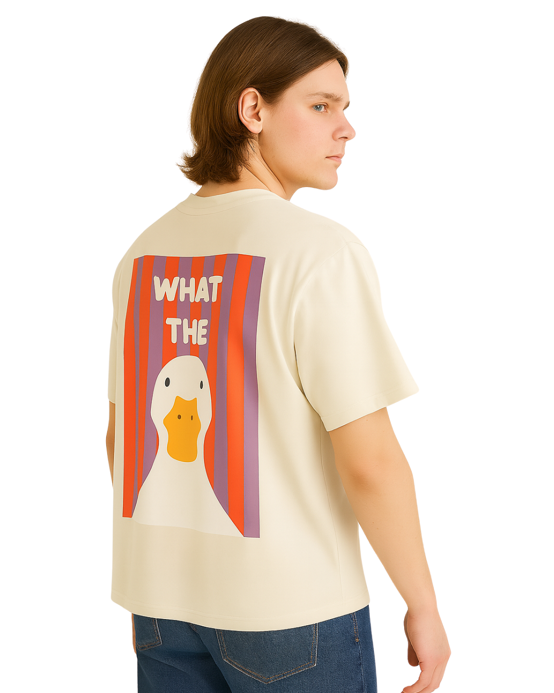 WHAT THE Duck Oversized T-shirt