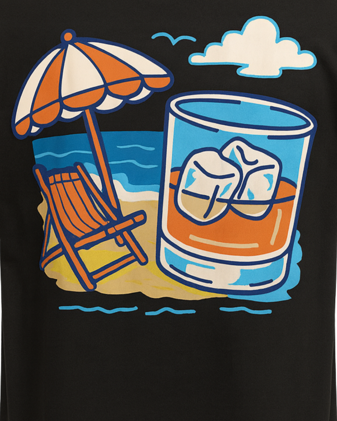 Whisky by the Beach Graphic T-shirt