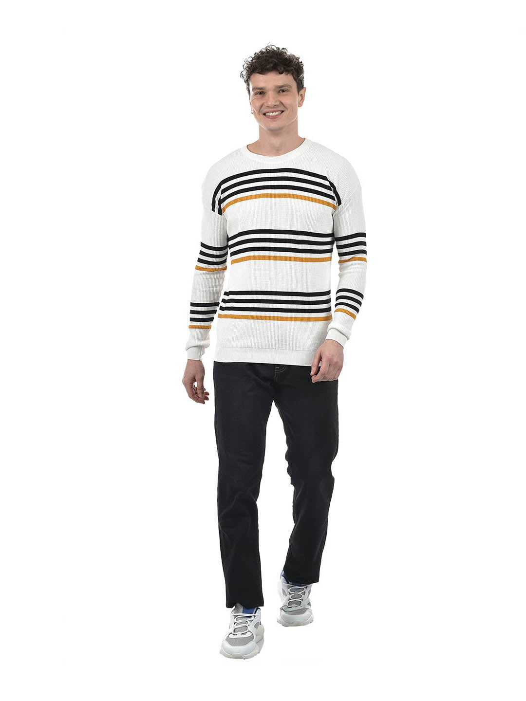 Men’s Classic Breton Stripe Knit Sweatshirt