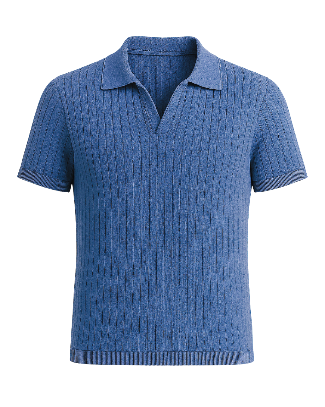 Washed Indigo Rib Polo