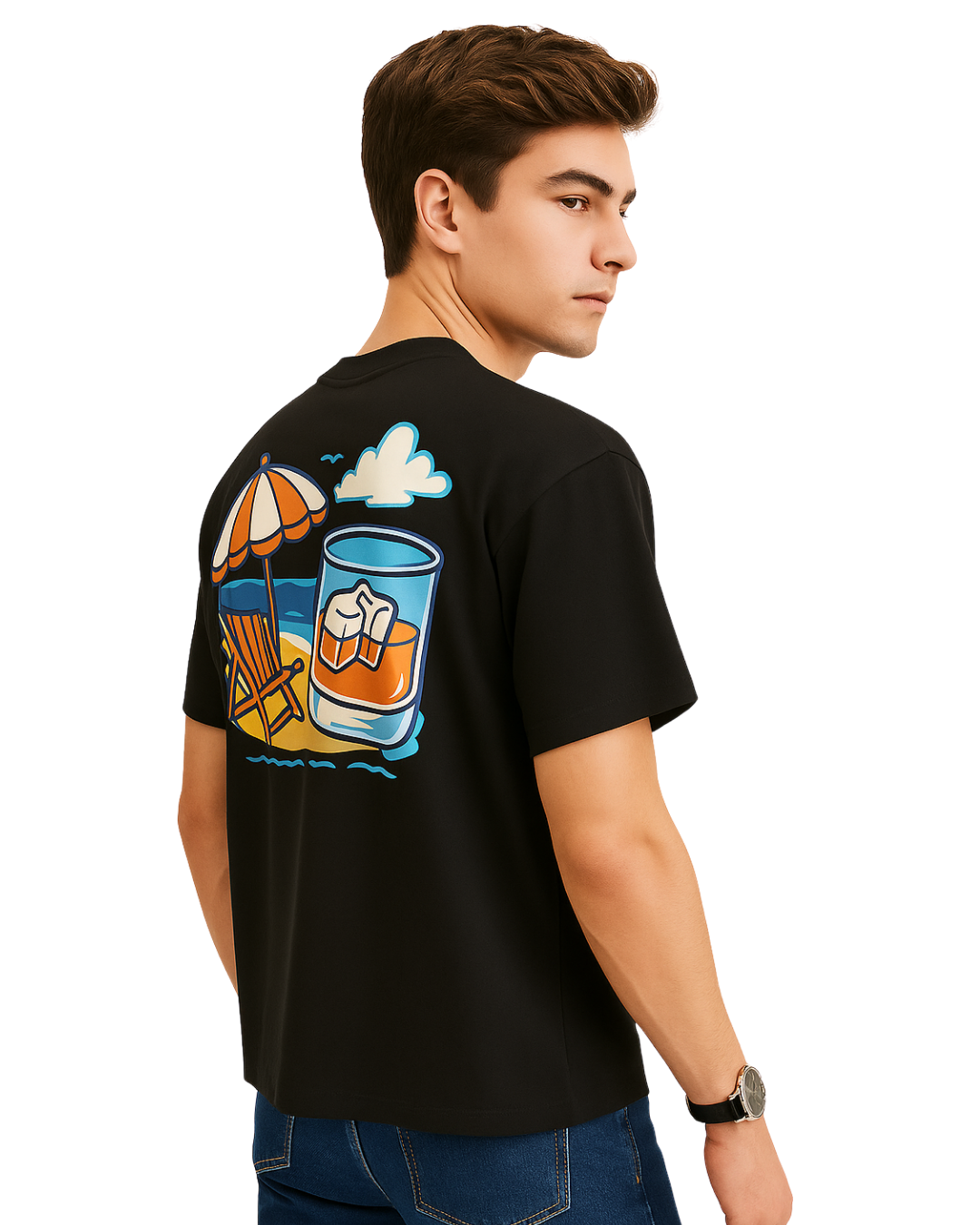 Whisky by the Beach Graphic T-shirt