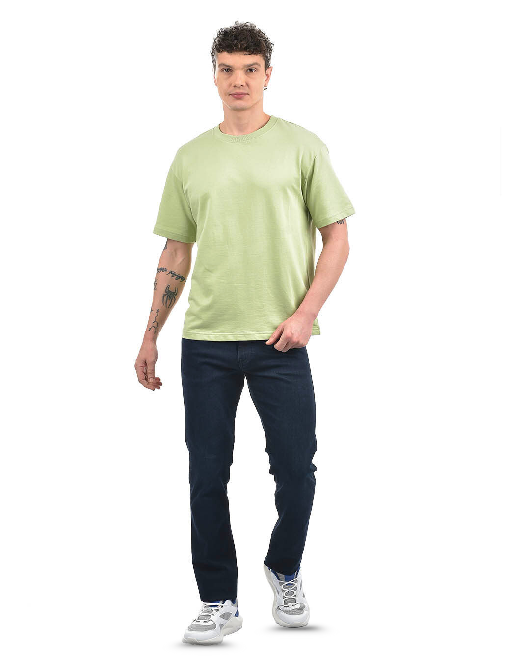 'Smooth Seas' Graphic T-Shirt – Sage Green