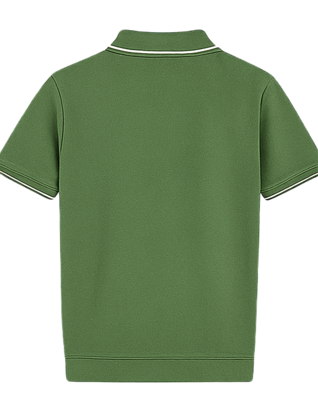 Olive Block Stripe Polo Shirt