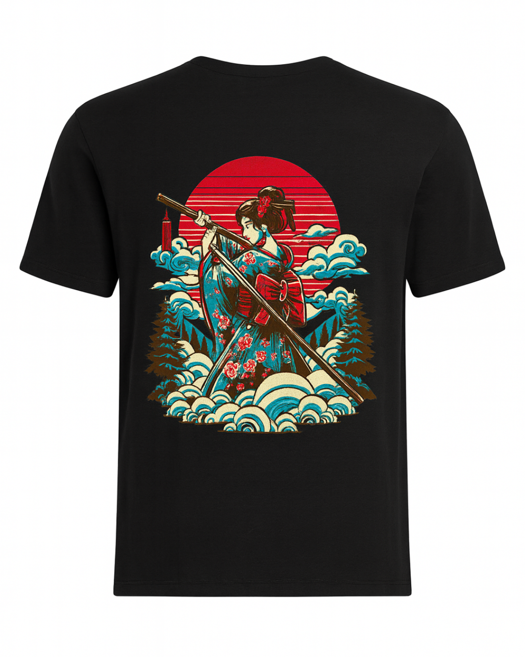'Sweet Geisha' Graphic T-Shirt – Black