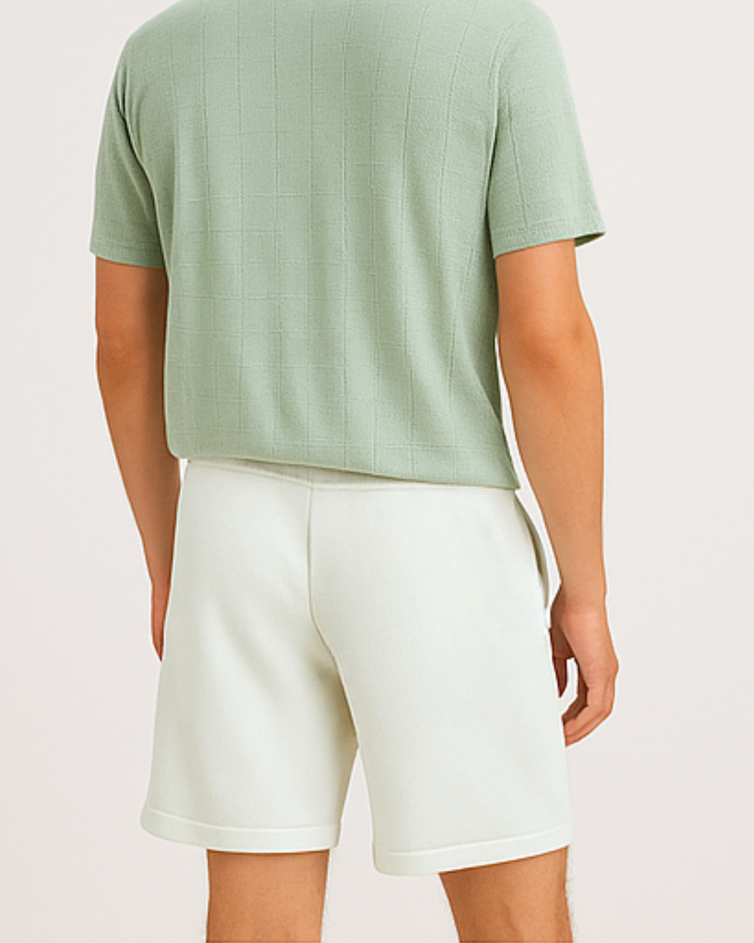 Sea Salt White Knit Shorts