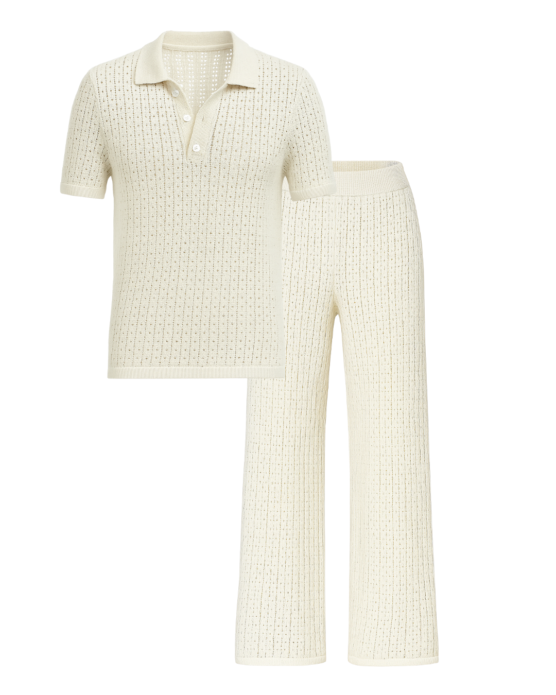 Breezy Knit Ivory Co-ord Set
